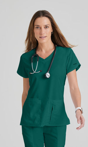 Blusa médica con cuello en V Cora de Grey's Anatomy