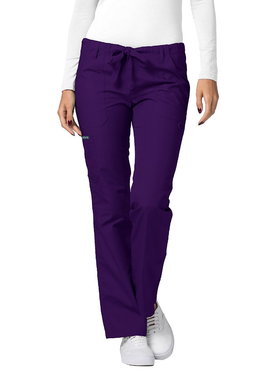 Pantalones médicos unisex pequeños con cordón y rodillas divididas Adar Universal