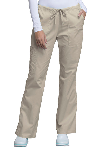 Pantalones quirúrgicos Cherokee Workwear Core Stretch Tall con cordón ajustable en liquidación