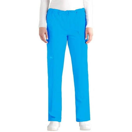 Pantalones de uniforme de pierna recta NRG de 4 bolsillos con cintura elástica