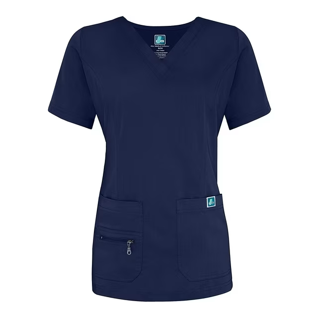 Adar Indulgence Enhanced V-Neck Scrub Top