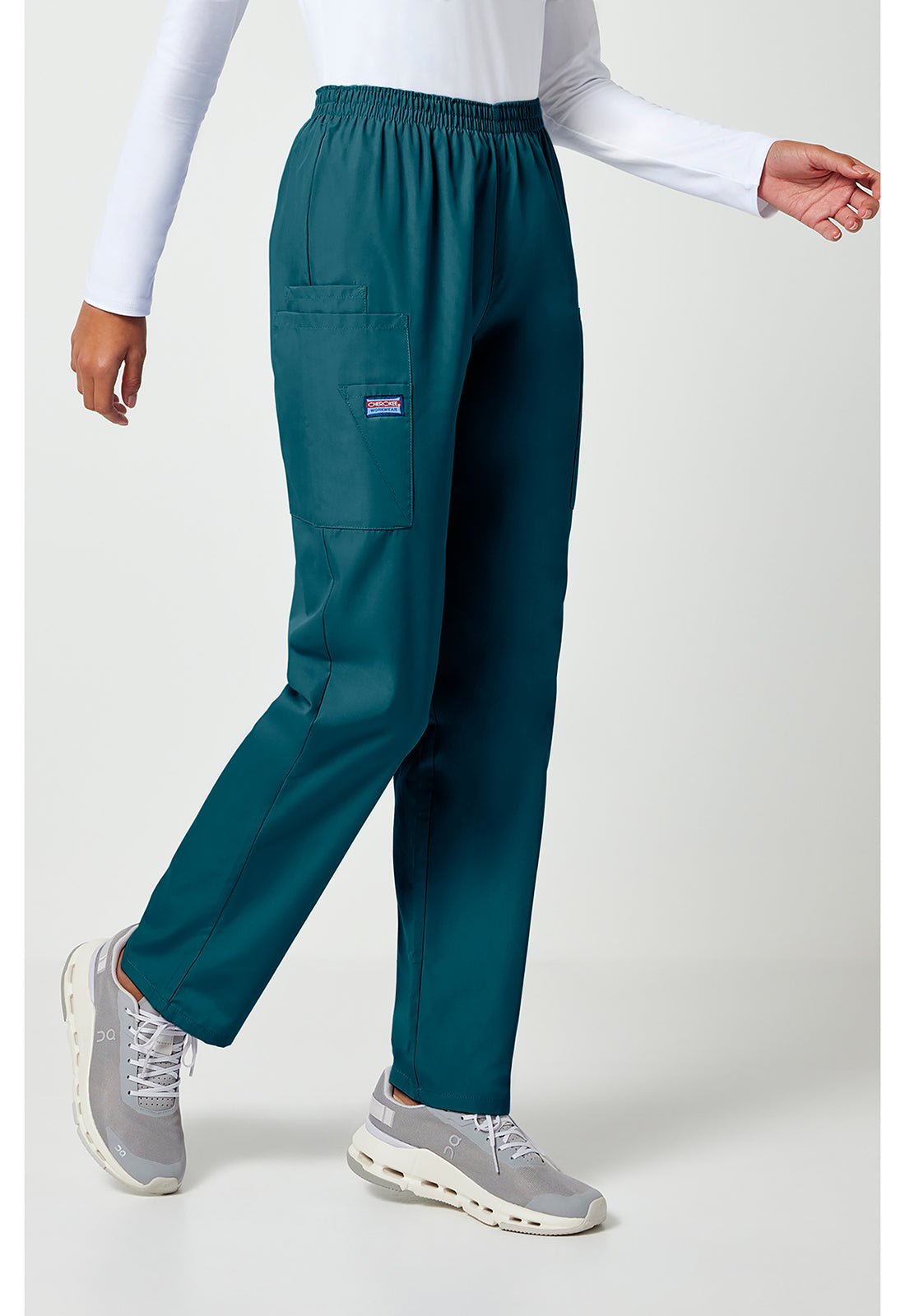 Cherokee Workwear Originals Natural Rise Tapered Pull-On Cargo Pant Scrub Pants