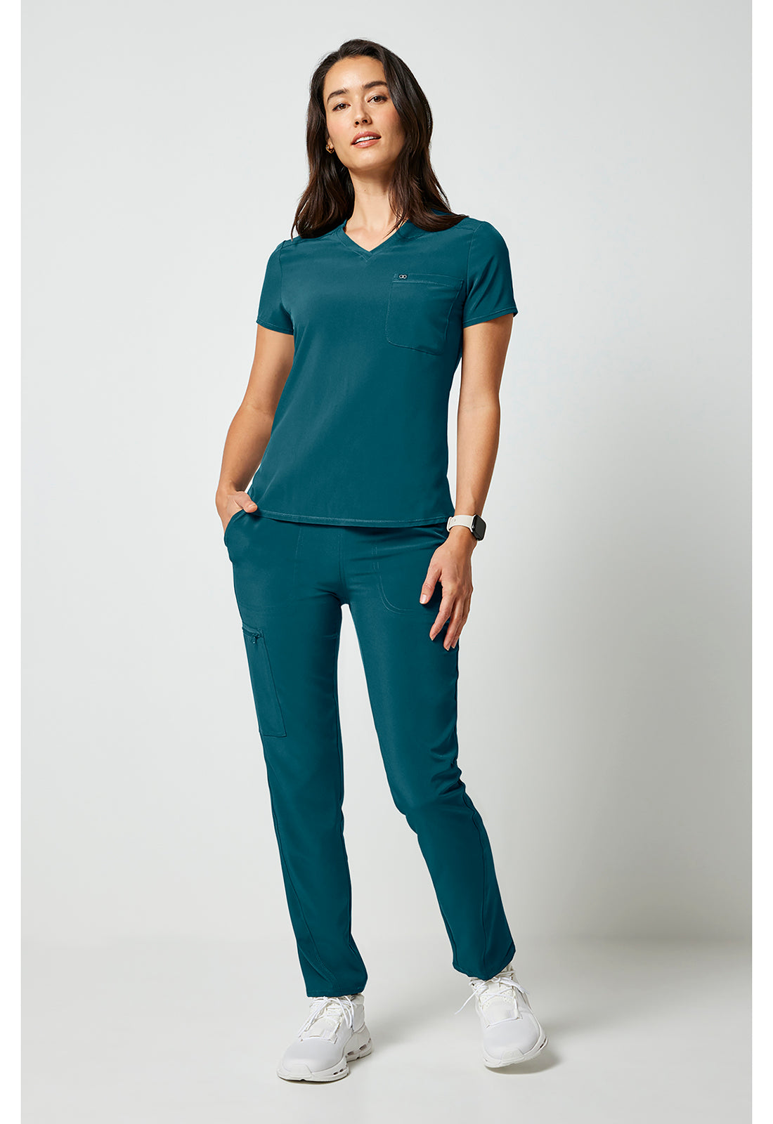 Cherokee Allura 1-Pocket Tuck In V-Neck Scrub Top