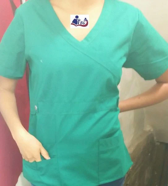 Top cruzado simulado de sarga para bebé de Hey Collection 