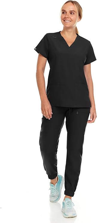 Hey Medical V-Neck Top Jogger Pants Scrub Set
