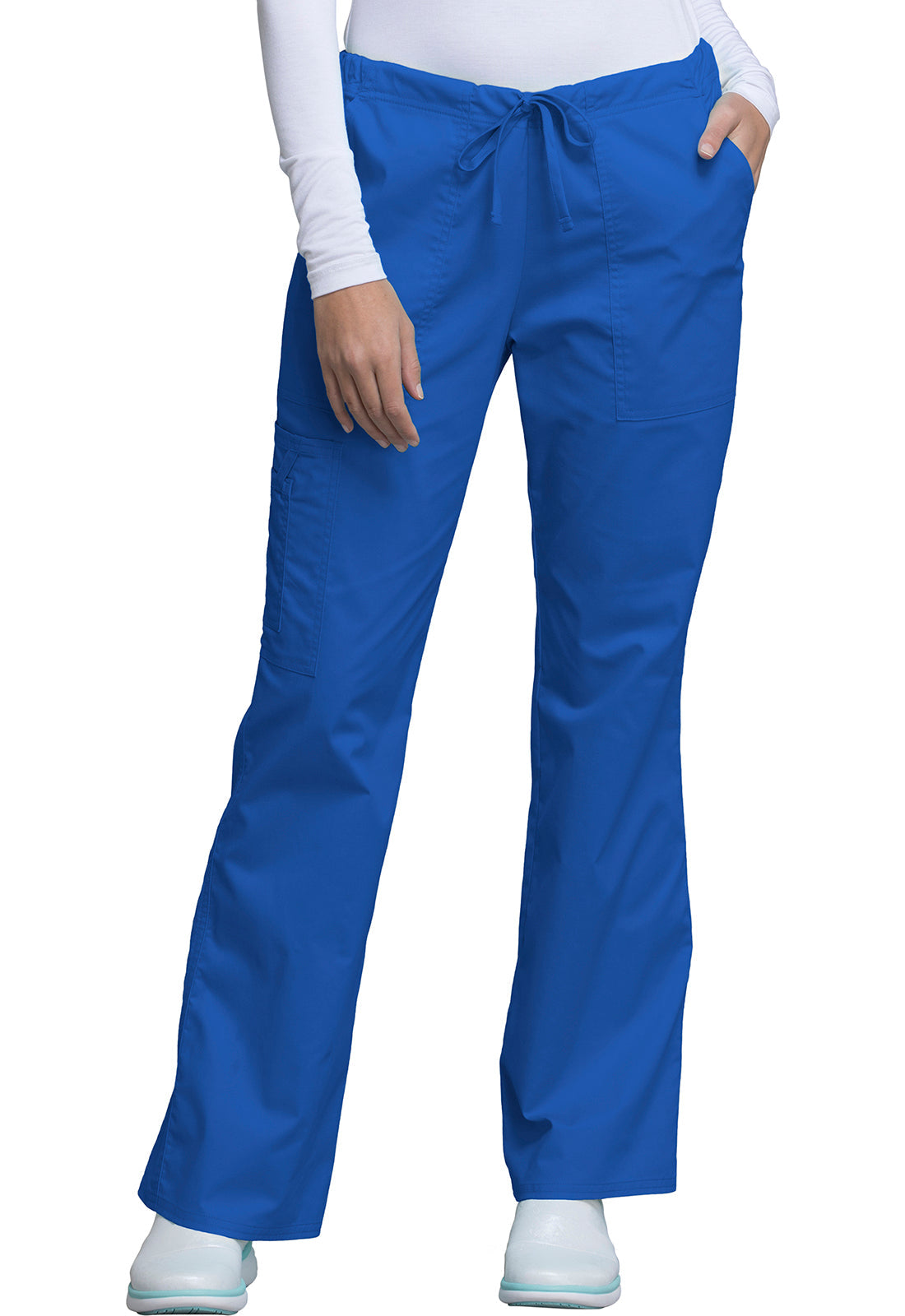 Pantalones quirúrgicos Cherokee Workwear Core Stretch Tall con cordón ajustable en liquidación