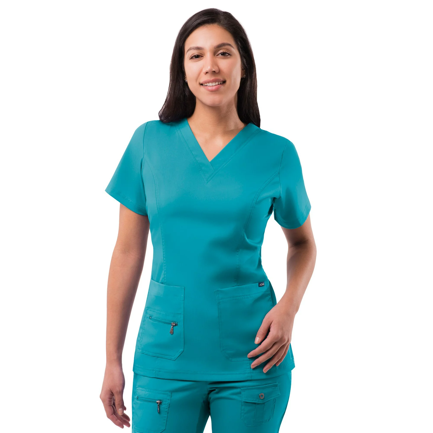 Blouse médicale Adar Pro à col en V surélevé