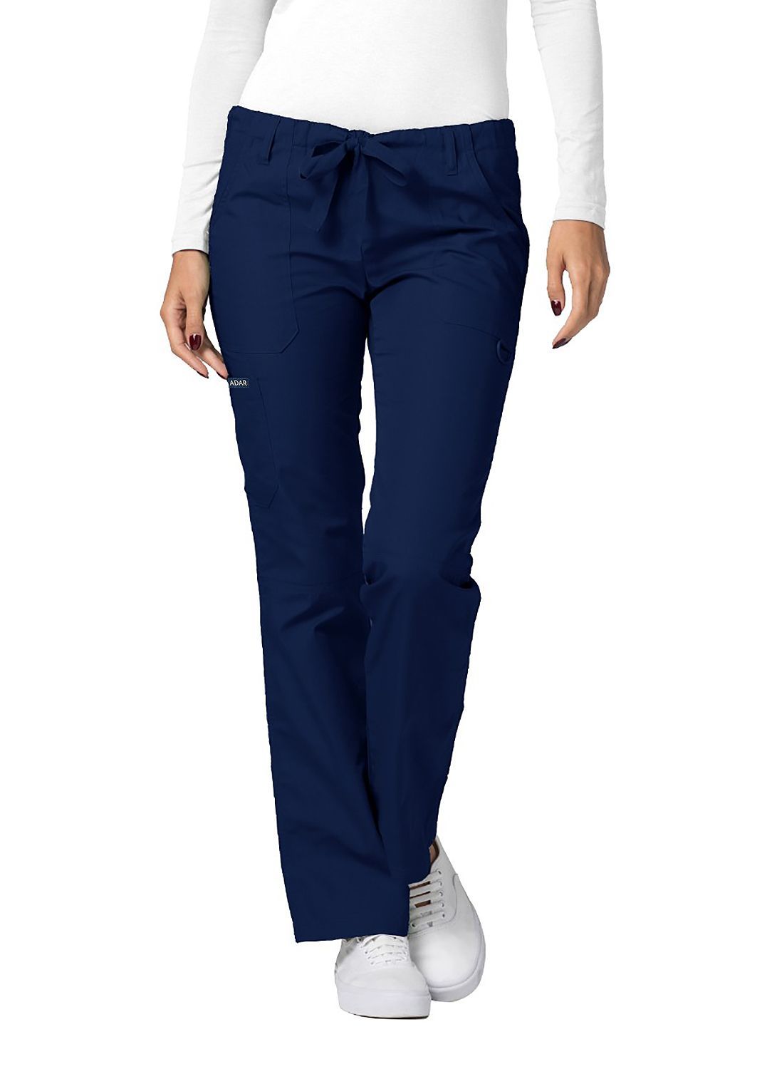Pantalones médicos unisex pequeños con cordón y rodillas divididas Adar Universal